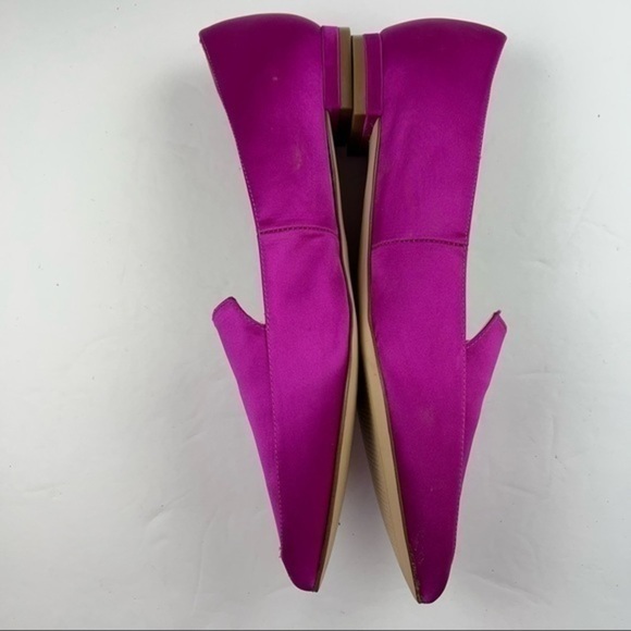 Nine West Nwabay Women’s Size 5.5 Pink Satin Pointed Toe Loafers - Picture 5 of 11